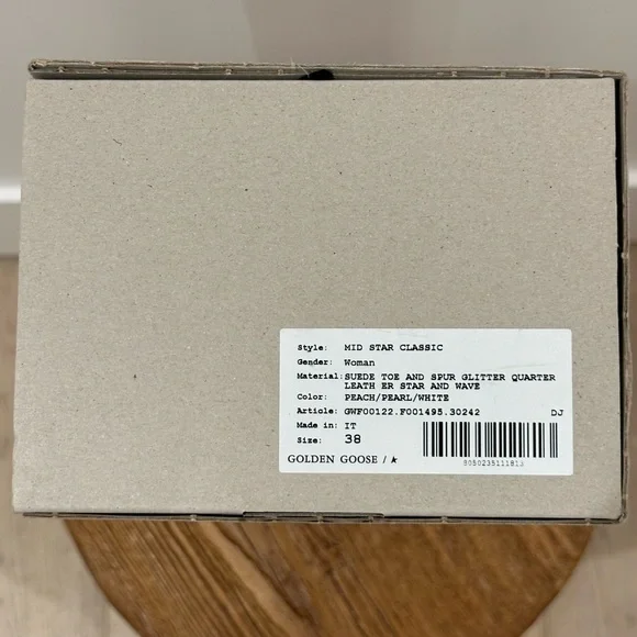 Golden Goose Rose Gold Glitter MidStars sz 38 - Picture 10 of 11